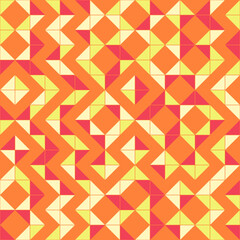 Fototapeta premium Abstract Geometric Pattern generative computational art illustration