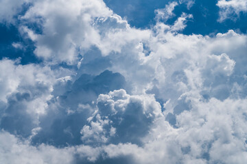 Beautiful clouds with the blue sky background