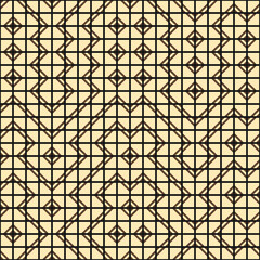 Fototapeta premium Abstract Geometric Pattern generative computational art illustration
