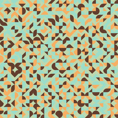 Fototapeta premium Abstract Geometric Pattern generative computational art illustration