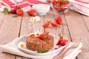 Strawberry risotto.
