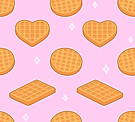 Seamless waffle pattern