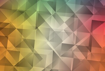 Obraz premium Light Green, Red vector low poly layout.