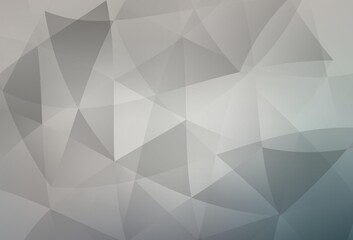 Light Gray vector abstract polygonal template.