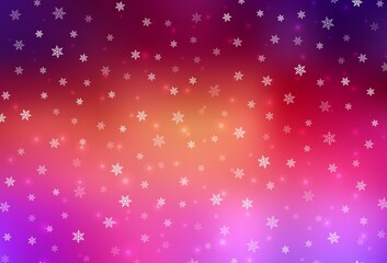 Light Pink, Yellow vector backdrop in holiday style.