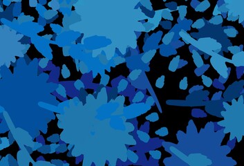 Light BLUE vector texture with abstract forms.