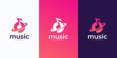 melodies logo design template