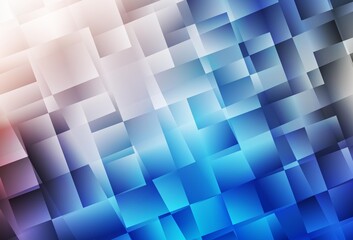 Light Blue, Yellow vector pattern in square style.