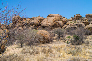 Felsige Landschaft, Erongogebirge, Namibia