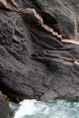 Cliffs in the Basque shore