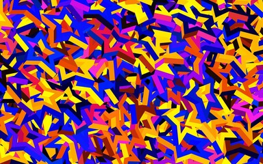 Dark Blue, Red vector background with triangles.