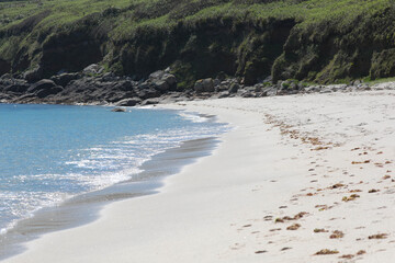 Unspoilt beach at St Martins, Isles of Scilly - 444479524