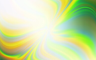 Light Green, Yellow vector blurred bright template.