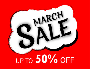 banner Sale 50% off march