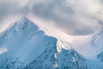 Beautiful landscape with a view of the Tatra Mountains