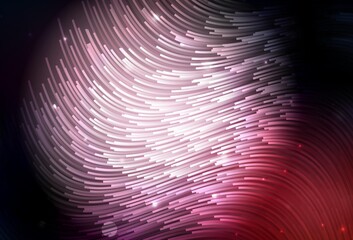 Obraz premium Dark Pink vector background with wry lines.