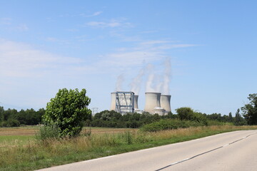 La centrale nucleaire du Bugey, ville de Saint Vulbas, departement de l'Ain, France