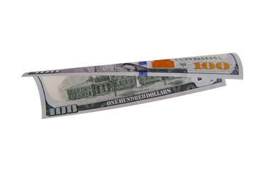 New US Dollar, American Banknote, Curled Banknote Money