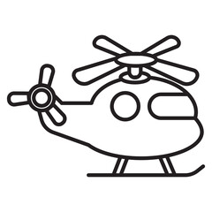 Helicopter icon.Vector illustration