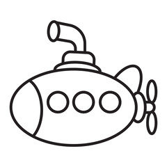 Submarine icon.Vector illustration