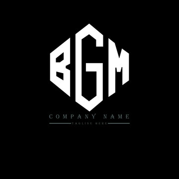 BGM letter logo design with polygon shape. BGM polygon logo monogram. BGM cube logo design. BGM hexagon vector logo template white and black colors. BGM monogram, BGM business and real estate logo. 