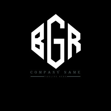 BGR letter logo design with polygon shape. BGR polygon logo monogram. BGR cube logo design. BGR hexagon vector logo template white and black colors. BGR monogram, BGR business and real estate logo. 