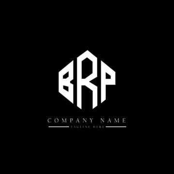 BRP letter logo design with polygon shape. BRP polygon logo monogram. BRP cube logo design. BRP hexagon vector logo template white and black colors. BRP monogram, BRP business and real estate logo. 