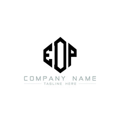 EDP letter logo design with polygon shape. EDP polygon logo monogram. EDP cube logo design. EDP hexagon vector logo template white and black colors. EDP monogram, EDP business and real estate logo. 