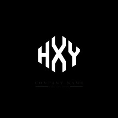 HXY letter logo design with polygon shape. HXY polygon logo monogram. HXY cube logo design. HXY hexagon vector logo template white and black colors. HXY monogram, HXY business and real estate logo. 