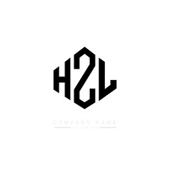 HZL letter logo design with polygon shape. HZL polygon logo monogram. HZL cube logo design. HZL hexagon vector logo template white and black colors. HZL monogram, HZL business and real estate logo. 