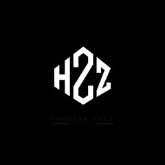 HZZ letter logo design with polygon shape. HZZ polygon logo monogram. HZZ cube logo design. HZZ hexagon vector logo template white and black colors. HZZ monogram, HZZ business and real estate logo. 