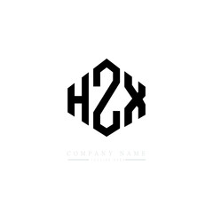 HZX letter logo design with polygon shape. HZX polygon logo monogram. HZX cube logo design. HZX hexagon vector logo template white and black colors. HZX monogram, HZX business and real estate logo. 