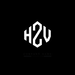 HZV letter logo design with polygon shape. HZV polygon logo monogram. HZV cube logo design. HZV hexagon vector logo template white and black colors. HZV monogram, HZV business and real estate logo. 