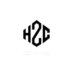 HZC letter logo design with polygon shape. HZC polygon logo monogram. HZC cube logo design. HZC hexagon vector logo template white and black colors. HZC monogram, HZC business and real estate logo. 