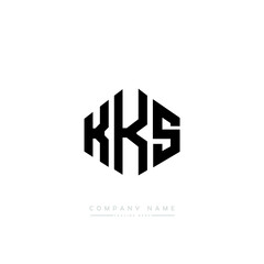 KKS letter logo design with polygon shape. KKS polygon logo monogram. KKS cube logo design. KKS hexagon vector logo template white and black colors. KKS monogram, KKS business and real estate logo. 