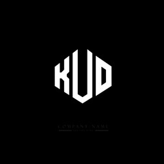 KUO letter logo design with polygon shape. KUO polygon logo monogram. KUO cube logo design. KUO hexagon vector logo template white and black colors. KUO monogram, KUO business and real estate logo. 