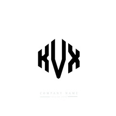 KVX letter logo design with polygon shape. KVX polygon logo monogram. KVX cube logo design. KVX hexagon vector logo template white and black colors. KVX monogram, KVX business and real estate logo. 