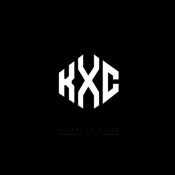 KXC letter logo design with polygon shape. KXC polygon logo monogram. KXC cube logo design. KXC hexagon vector logo template white and black colors. KXC monogram, KXC business and real estate logo. 
