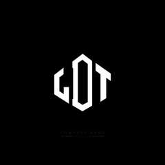 LDT letter logo design with polygon shape. LDT polygon logo monogram. LDT cube logo design. LDT hexagon vector logo template white and black colors. LDT monogram, LDT business and real estate logo. 