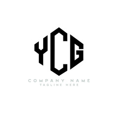 YCG letter logo design with polygon shape. YCG polygon logo monogram. YCG cube logo design. YCG hexagon vector logo template white and black colors. YCG monogram, YCG business and real estate logo. 