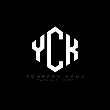 YCK letter logo design with polygon shape. YCK polygon logo monogram. YCK cube logo design. YCK hexagon vector logo template white and black colors. YCK monogram, YCK business and real estate logo. 