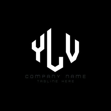 YLV letter logo design with polygon shape. YLV polygon logo monogram. YLV cube logo design. YLV hexagon vector logo template white and black colors. YLV monogram, YLV business and real estate logo. 
