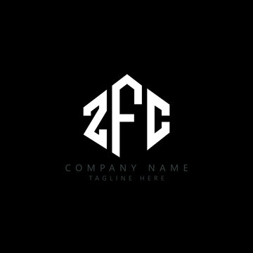 ZFC letter logo design with polygon shape. ZFC polygon logo monogram. ZFC cube logo design. ZFC hexagon vector logo template white and black colors. ZFC monogram, ZFC business and real estate logo. 