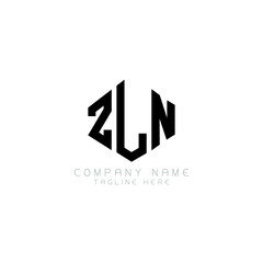 ZLN letter logo design with polygon shape. ZLN polygon logo monogram. ZLN cube logo design. ZLN hexagon vector logo template white and black colors. ZLN monogram, ZLN business and real estate logo. 