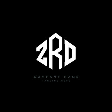 ZRD letter logo design with polygon shape. ZRD polygon logo monogram. ZRD cube logo design. ZRD hexagon vector logo template white and black colors. ZRD monogram, ZRD business and real estate logo. 