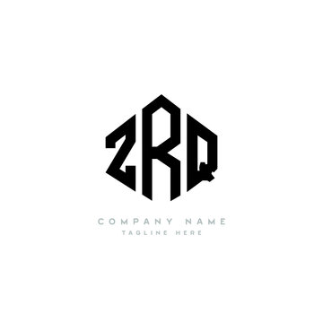 ZRQ letter logo design with polygon shape. ZRQ polygon logo monogram. ZRQ cube logo design. ZRQ hexagon vector logo template white and black colors. ZRQ monogram, ZRQ business and real estate logo. 