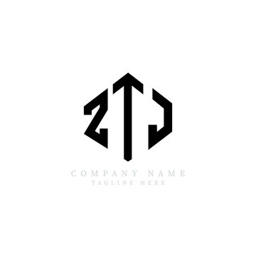 ZTJ letter logo design with polygon shape. ZTJ polygon logo monogram. ZTJ cube logo design. ZTJ hexagon vector logo template white and black colors. ZTJ monogram, ZTJ business and real estate logo. 