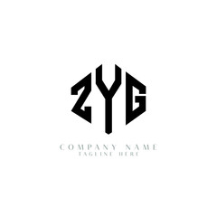 ZYG letter logo design with polygon shape. ZYG polygon logo monogram. ZYG cube logo design. ZYG hexagon vector logo template white and black colors. ZYG monogram, ZYG business and real estate logo. 