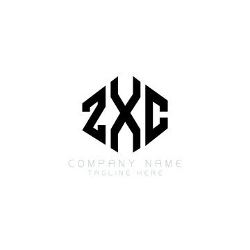 ZXC letter logo design with polygon shape. ZXC polygon logo monogram. ZXC cube logo design. ZXC hexagon vector logo template white and black colors. ZXC monogram, ZXC business and real estate logo. 