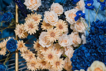 Wedding backdrop background,  flower decoration